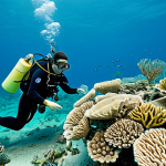 Coral Restoration**

"Underwater scene depicting coral restoration efforts in Nha Trang, Vietnam. Scientists and volunteers are planting coral fragments in a coral nursery. Divers are carefully attaching coral to artificial reefs. Clear turquoise water, vibrant coral colors, diverse marine life. safe for work, appropriate content, fully clothed divers, perfect anatomy, natural proportions, professional, family-friendly."

**